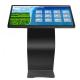 floor stand self service information checking PC station 32 inch LED all-in-one kiosk touchscreen Win10 Android Linux OS OEM