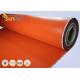 Red Fire Resistant Silicone Coated glass cloth fabric For Expansion Joint High Strength