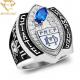 Custom Sports Team Championship Rings Silver Football Champions Ring With Your LOGO&TEXT