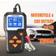 cE ROHS konnwei KW650 6-12V Motorcycle Car Battery Tester with printer