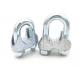 Forged Cast Iron Steel Wire Rope Clamp White Zinc Plated Class 4.8 For Lockset