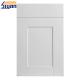 PVC Film White Wood Grain Kitchen Cupboard Doors Smooth Surface Eco Friendly