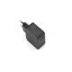 Black ABS Wall Mount Power Adapter 100-240V Input Voltage 1A Output Current