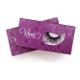 custom window three-D glitter eyelash box book shape eyelash gift box hinged eyelash packaging box