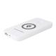 Popular Portable Wireless Charger Power Bank 2 In 1 6000mah White Color