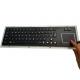 Vandal Proof Industrial Mechanical Touch Screen Keyboard With Black Metal For Yacht
