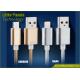 Popular Double-Faced Metal Plug Micro USB Cable for Samsung and Andriod Phone Colorful USB Data Cable