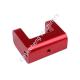 Red CNC Medical Machined Parts Anodized Aluminum Turned Parts