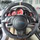 Customized Sport Porsche Carbon Fiber Steering Wheel Black Leather OEM