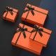 Luxury Gift Box Orange Cosmetic Cardboard Paper Gift Box Perfume Packaging
