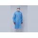 ISO 25GSM Disposable Non Woven Lab Coats With Snap Button