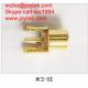 High quality gold plated MCX jack streight PCB mount type coaxial connector MCX-KE