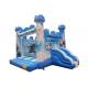 Frozen Theme Inflatable Bounce House With Slide Environmental Friendly