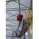 Tank top maintenance lifting machinery equipment LNG curved rail electric hoist LNG monorail winch curved rail crane