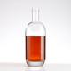 Customized Custom Make 1000ml Clear Round Empty Glass Liquor Bottle with Cork
