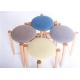 Blue Fabric Bar Solid Wood Dining Chairs Stool Simple Style Environment - Friendly