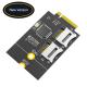 Dual Micro SD Card, TF Card to NGFF M.2 Key B Adapter(Supports USB Bus, not SATA Bus)