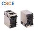 100/1000Base - T Stacked RJ45 Connectors Diameter 0.46mm Contact Material Phosphor Bronze