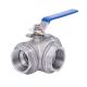 Normal Temperature Stainless Steel Ball Valve With NPT Bsp BSPT Threads