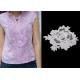 Custom Water Soluble Lace / 3D Flower Lace Trim Collar Applique With OEKO - Tex