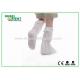 Skid Resistant CPE Disposable Boot Cover 80g/m2 With PVC Sole
