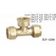 TLY-1209 1/2-2 Female aluminium pex pipe fitting brass tee NPT copper fittng water oil gas mixer matel plumping joint