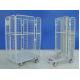 Supermarket Wire Mesh Cart Durable Galvanized Rolling Hand Trolley Cart