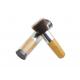 Small Buffer Makeup Brush For Face , Kabuki Bamboo Handle Flat Buffer Brush