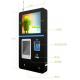 220V Wall Mounted Self Service Payment Kiosk Touch screen