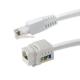 Tool-Free Cat6 RJ45 Keystone Inline Coupler Female to Female for Ethernet Patch Panels or Wall Plates  8P8C LAN Network Adapter