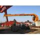 Impact Resistant Telescopic Boom Crane , Electrical Hydraulic Marine Crane