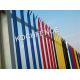 D / W Type Steel Palisade Fencing Colorful Convenient Installation Anti Corrosion