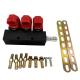 Red 2 Ohm / 3 Ohm 3 Cylinder LN-VTK03 For CNG / LPG Common Injector Rail