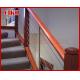 Steel Cable Stair VK75SC  Aluminum Baluster  Treed Beech  Handrail 304 Stainless Steel  Glass Carbon Steel Powder-coate