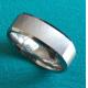 7mm Satin Brush Finish Square Cobalt Chrome High Polished Beveled Edges Wedding Band Ring
