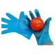 Flexible Puncture-resistant Blue CPE Gloves for Kitchen Food Classification