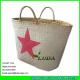 LUDA Star Painted Straw Beach Bag Women Fashion Seagrass Straw Bags