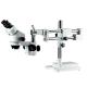 Stereo microscope binocular head  zoom microscope dual arm boom stand 7x-45x