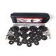 Strength training(weight lifting) adjustable 50kg Black Painting Dumbbell Barbell set