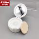 35-100g PP Cosmetic Jar Flip Cap Mirror Loose Powder Case With Puff For Face Cream