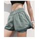 Richee Dry fit 2 Piece Women'S Running Shorts With Liner Elastic band