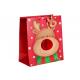 Custom Design Merry Christmas Xmas Paper Gift Bags With Honeycomb and POP UP attachment