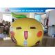 Yellow Ball Apple Shape Inflated Helium Balloons Smile Airtight For Advertisement
