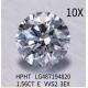 Round Brilliant 3EX Lab Grown Diamond Jewelry 1.56 Ct E Color VVS2 Diamond HPHT