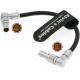 Alvin’S Cables Power Cable For DJI RS2 RS3 Rotatable 2 Pin Male Right Angle To 2 Pin Male For Tilta Float Gimbal Support