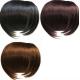 Black And Brown Custom Human Hair Wigs / 100% Remy Virgin Hair Fringe Wig