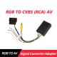 For OEM Factory Car Backup Rear View Camera RGB to AV Converter Adapter Box for Volkswagen
