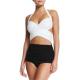 Condole belt swimsuit for girl black and white color swimwear for women beach
