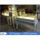 Nice Modern Glass Wooden In Gray Jewellery Counter Design With Led Light