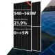 540W 545W Ja Solar Black Panels 550W 555W 560W 565W Half Cut Mono Perc Solar Panel
